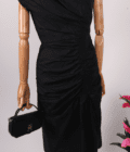 Noir Slit Dress - Image 3