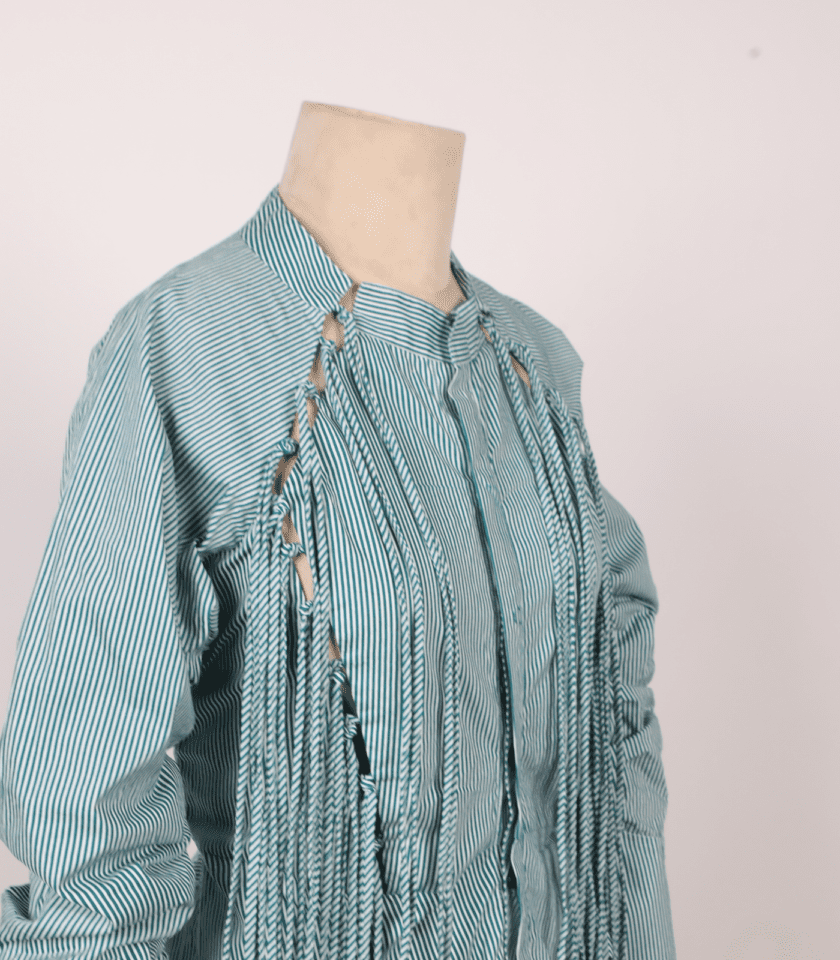Jade Strip Knot Shirt - Image 2